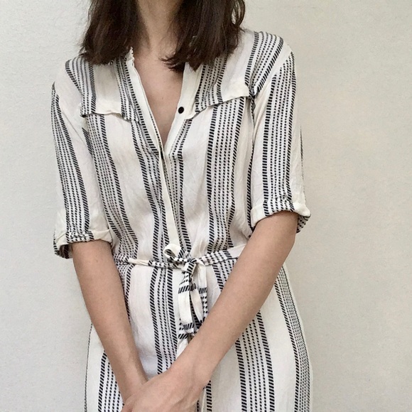 🌟 3 for $12 • TOPSHOP • rare• striped button down shirt dress - Picture 7 of 16